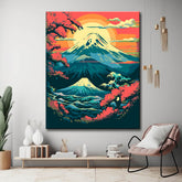 Magical Mount Fujijama Painting by Numbers